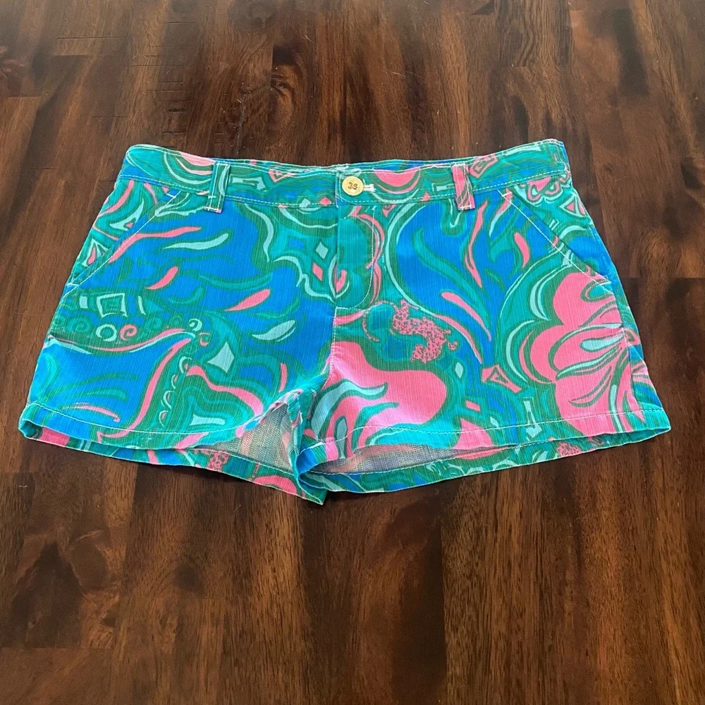 Lilly Pulitzer Callahan Cheetah Girls Shorts - Picture 1 of 7